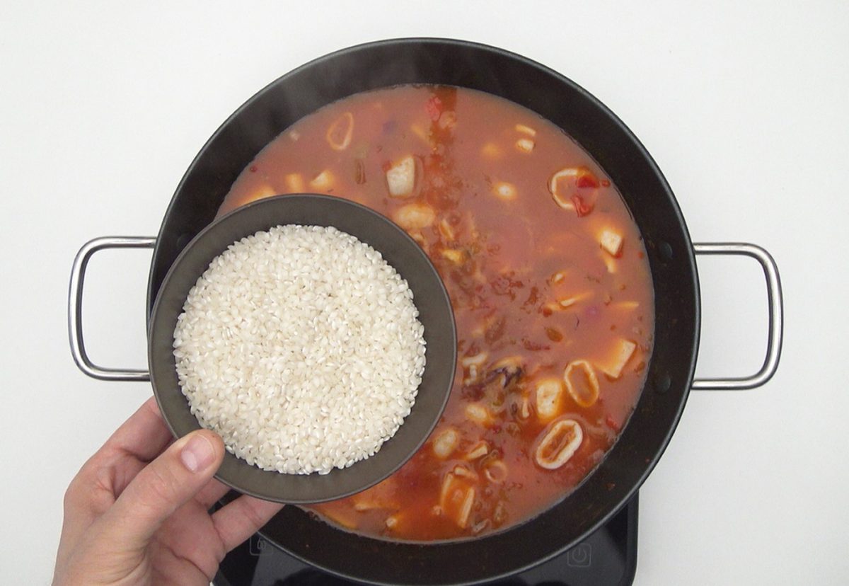 Arroz con calamares.