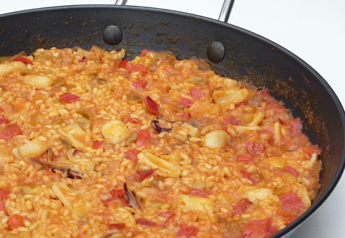 Arroz con calamares.