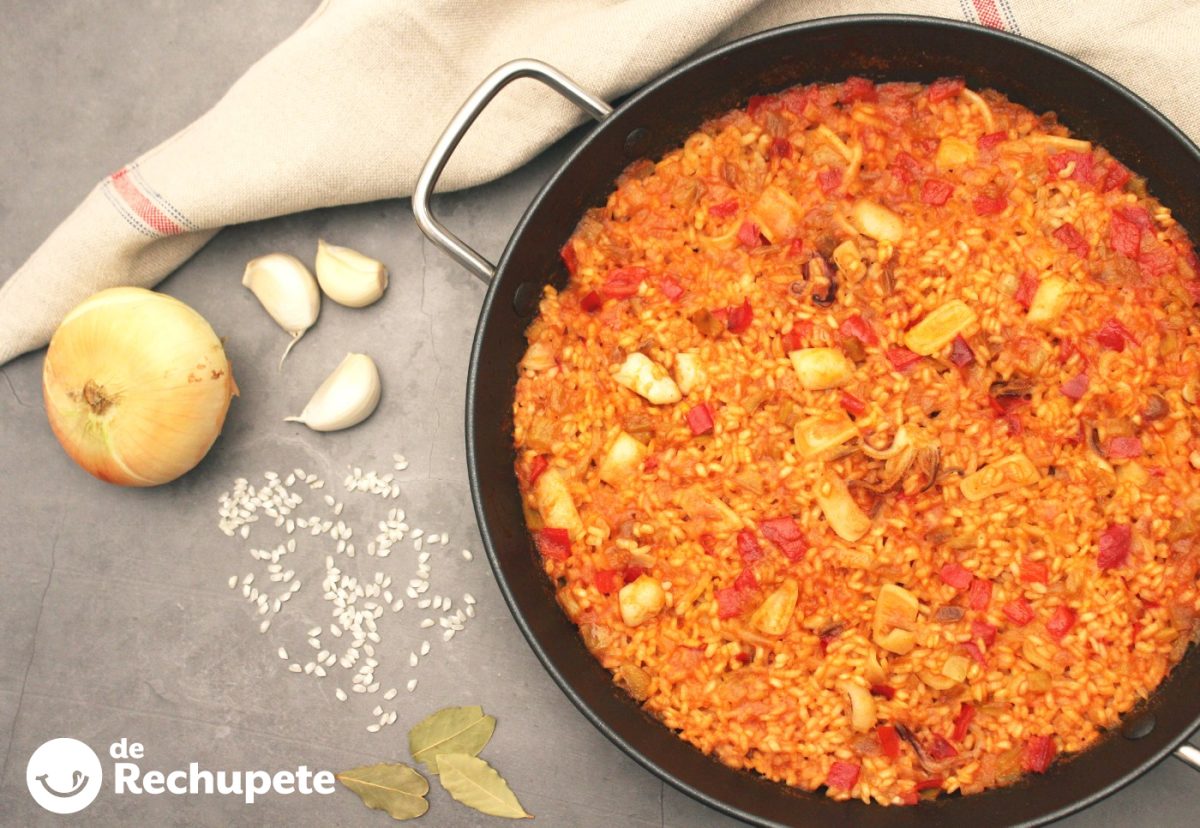 Cómo hacer arroz con calamares