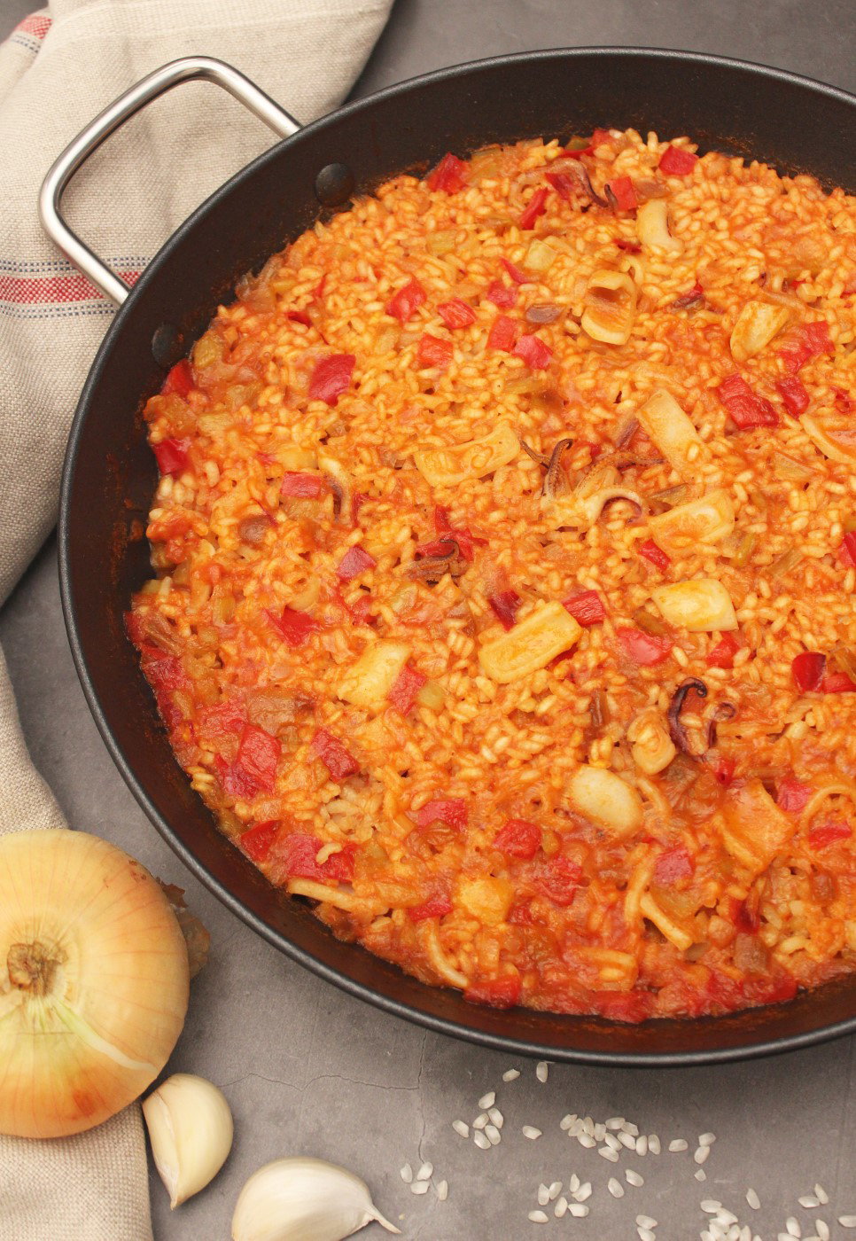 Arroz con calamares.