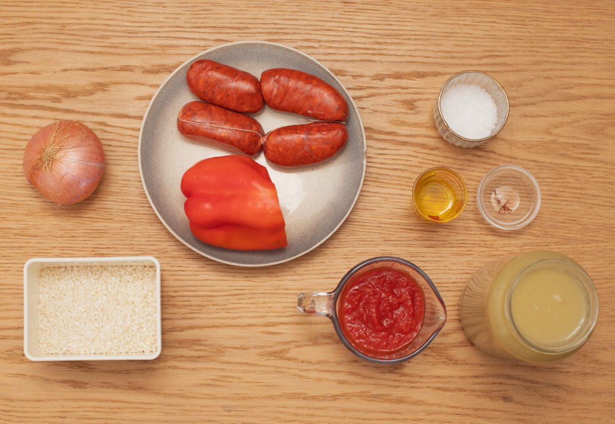 Arroz con chorizo.