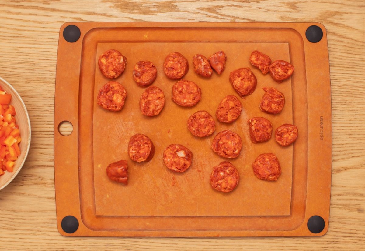 Arroz con chorizo. Un plato rápido y delicioso paso a paso