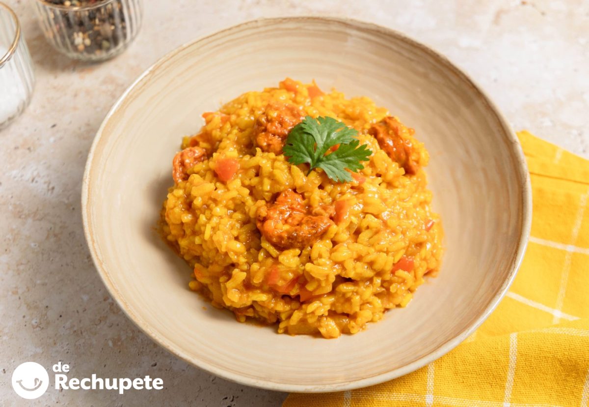 Arroz con chorizo. Un plato rápido y delicioso
