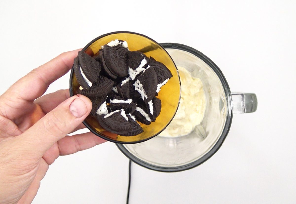 Milkshake de galletas oreo