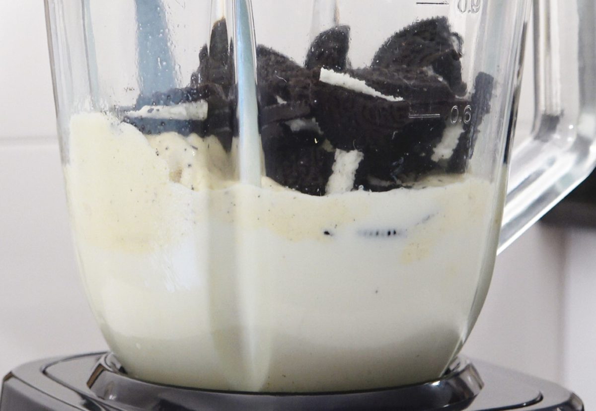 Milkshake de galletas oreo
