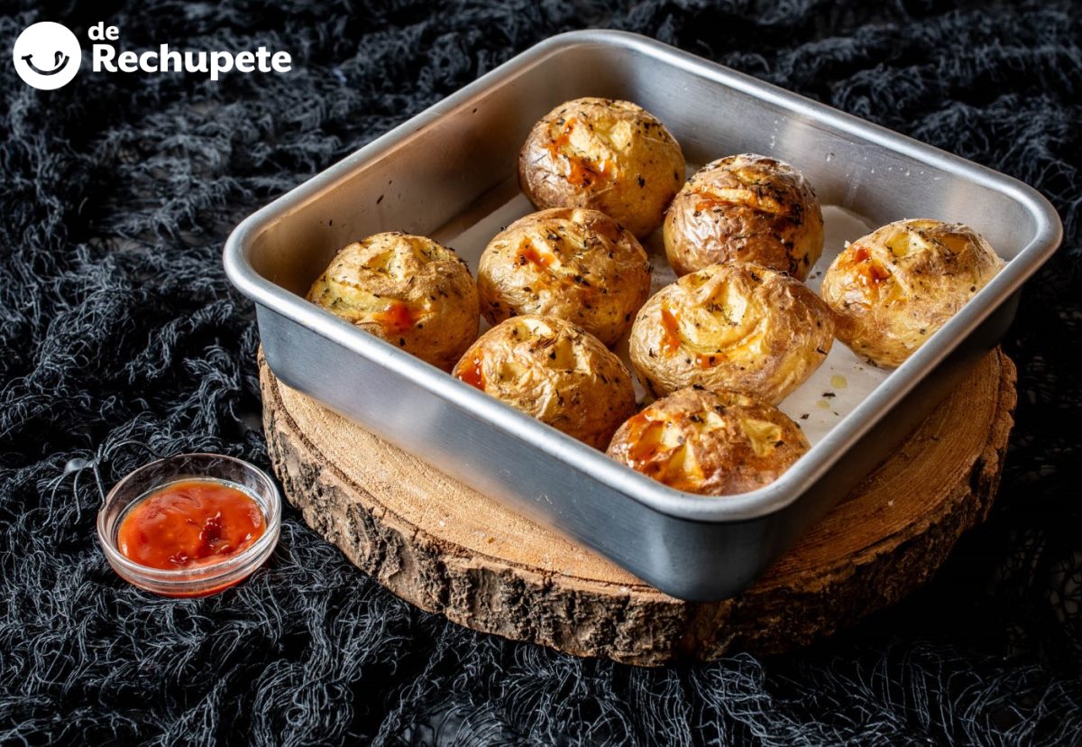 Patatas asadas de Halloween. Una receta fácil y terrorífica