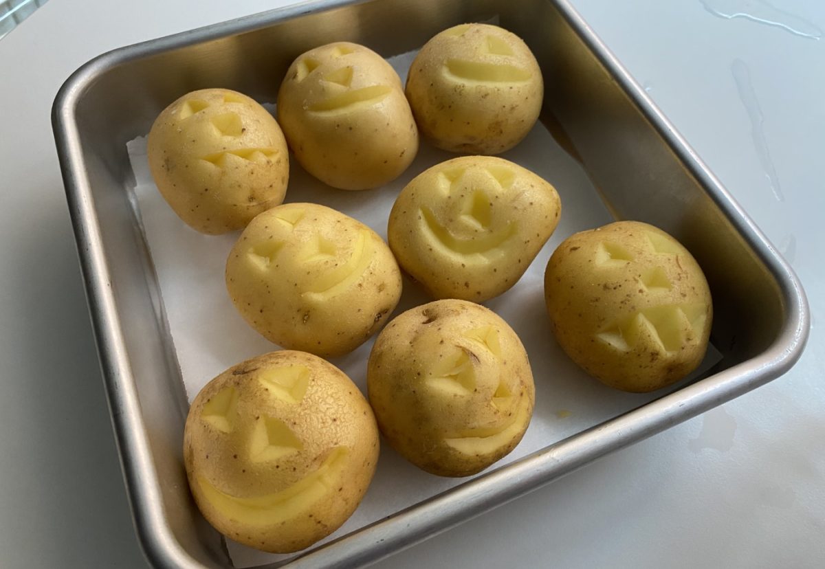 Patatas asadas de Halloween. Una receta fácil y terrorífica