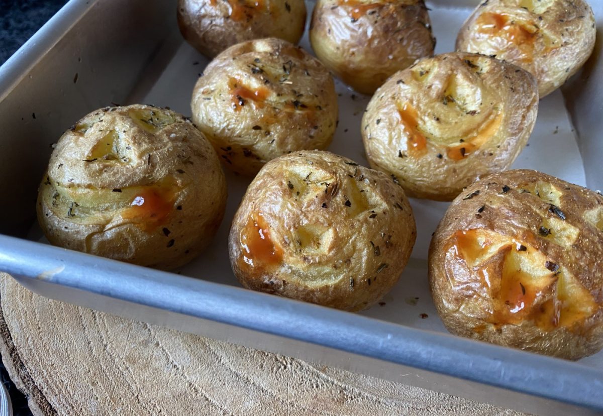 Patatas asadas de Halloween. Una receta fácil y terrorífica