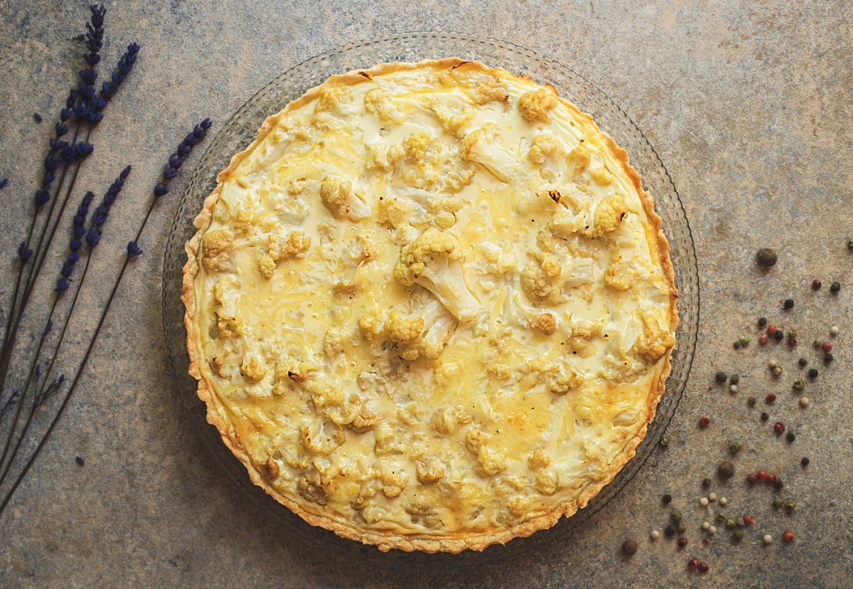 Quiche de coliflor