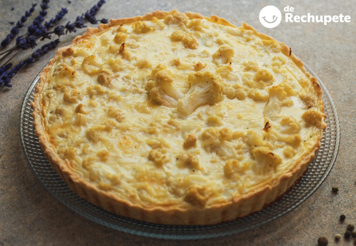 Quiche de coliflor. Una receta rápida y saludable paso a paso