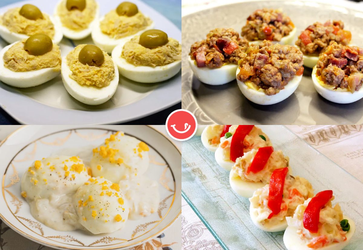 Más de  recetas de huevos rellenos fáciles para un picoteo