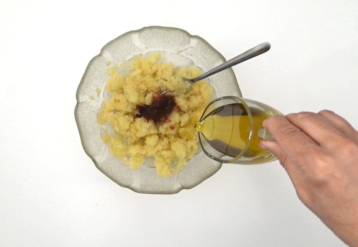 Rin ran de bacalao. Receta tradicional con pimientos y patata