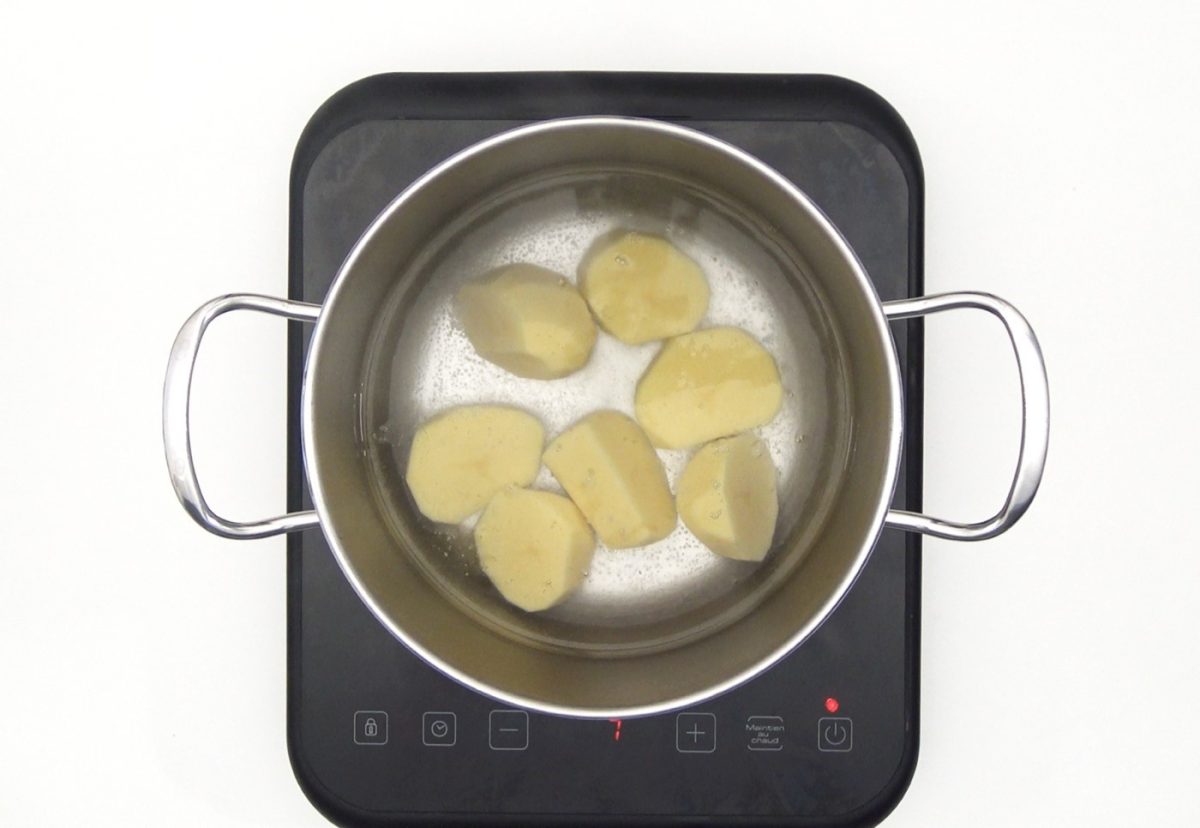 Rin ran de bacalao. Receta tradicional con pimientos y patata