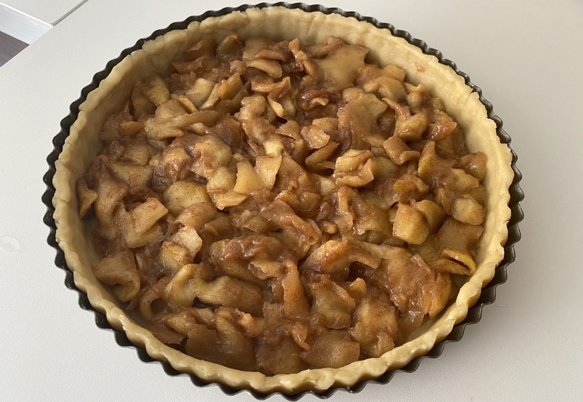 Tarta de manzana para Halloween