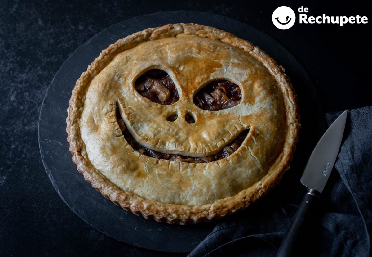 Tarta de manzana para Halloween