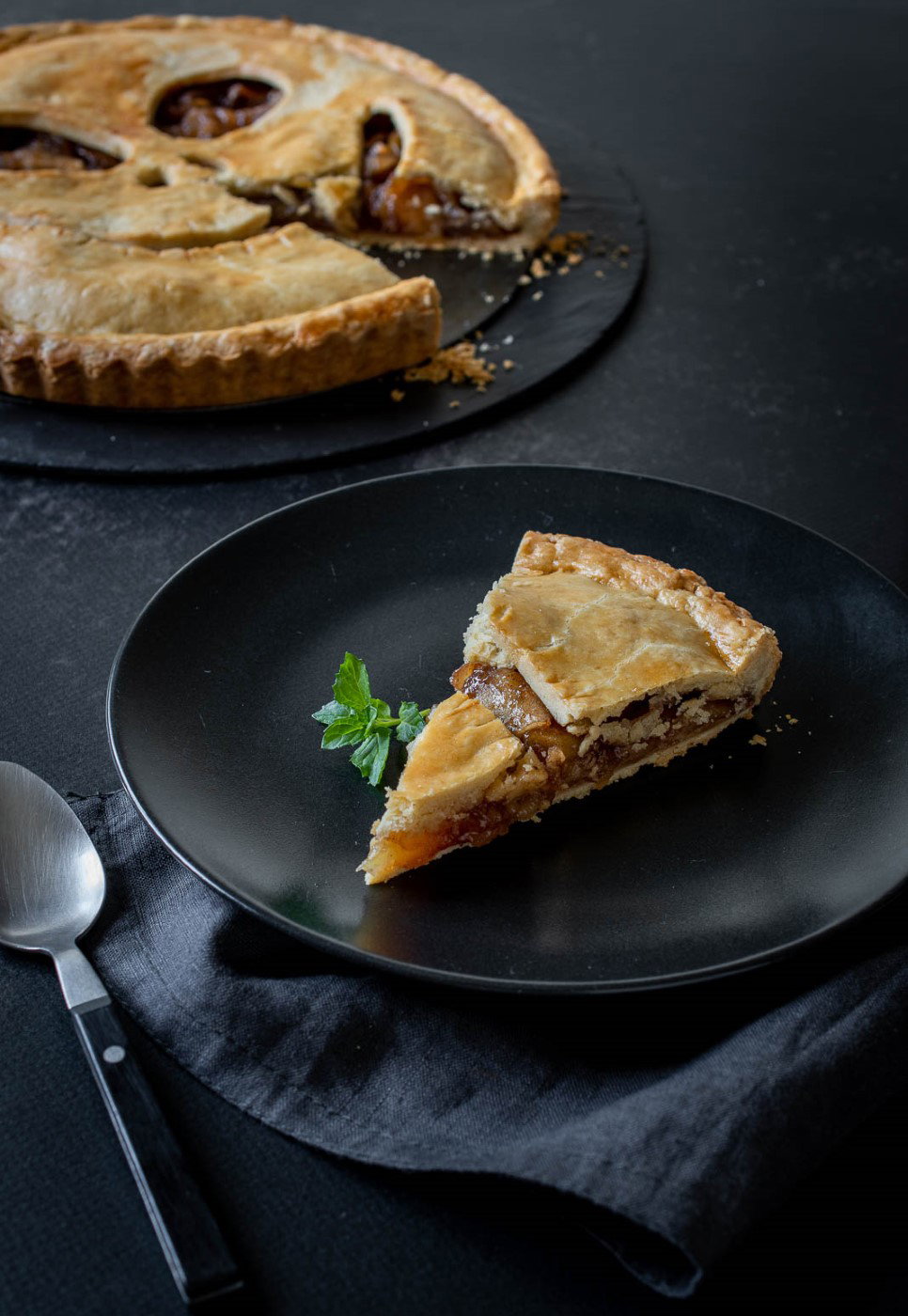 Tarta de manzana para Halloween