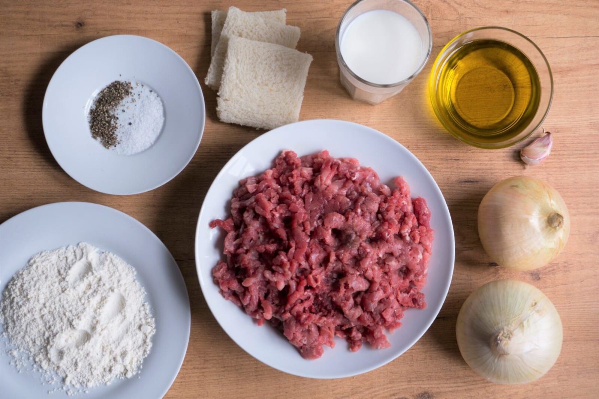 albóndigas a la jardinera paso 1