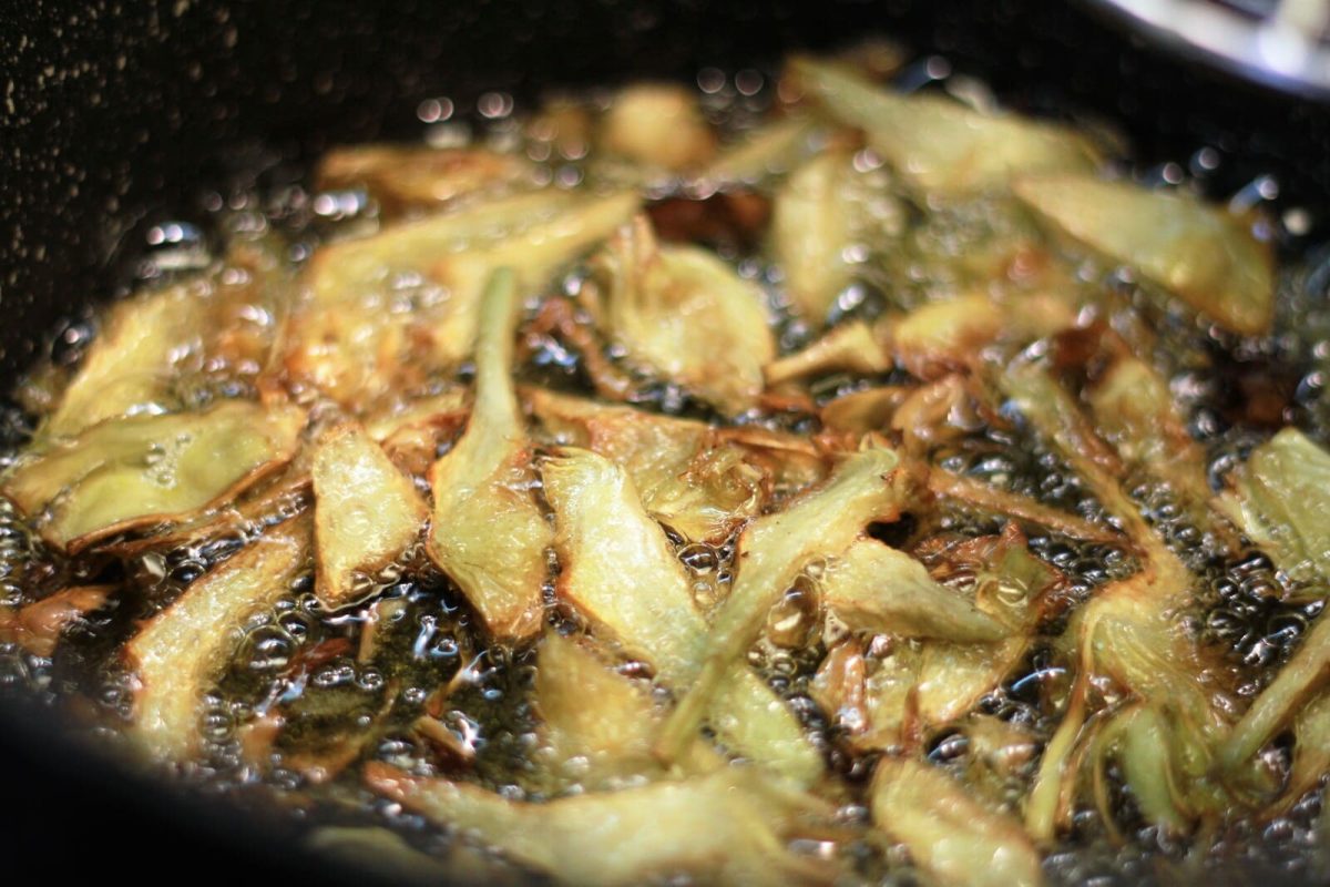 alcachofas fritas o crujientes paso 6