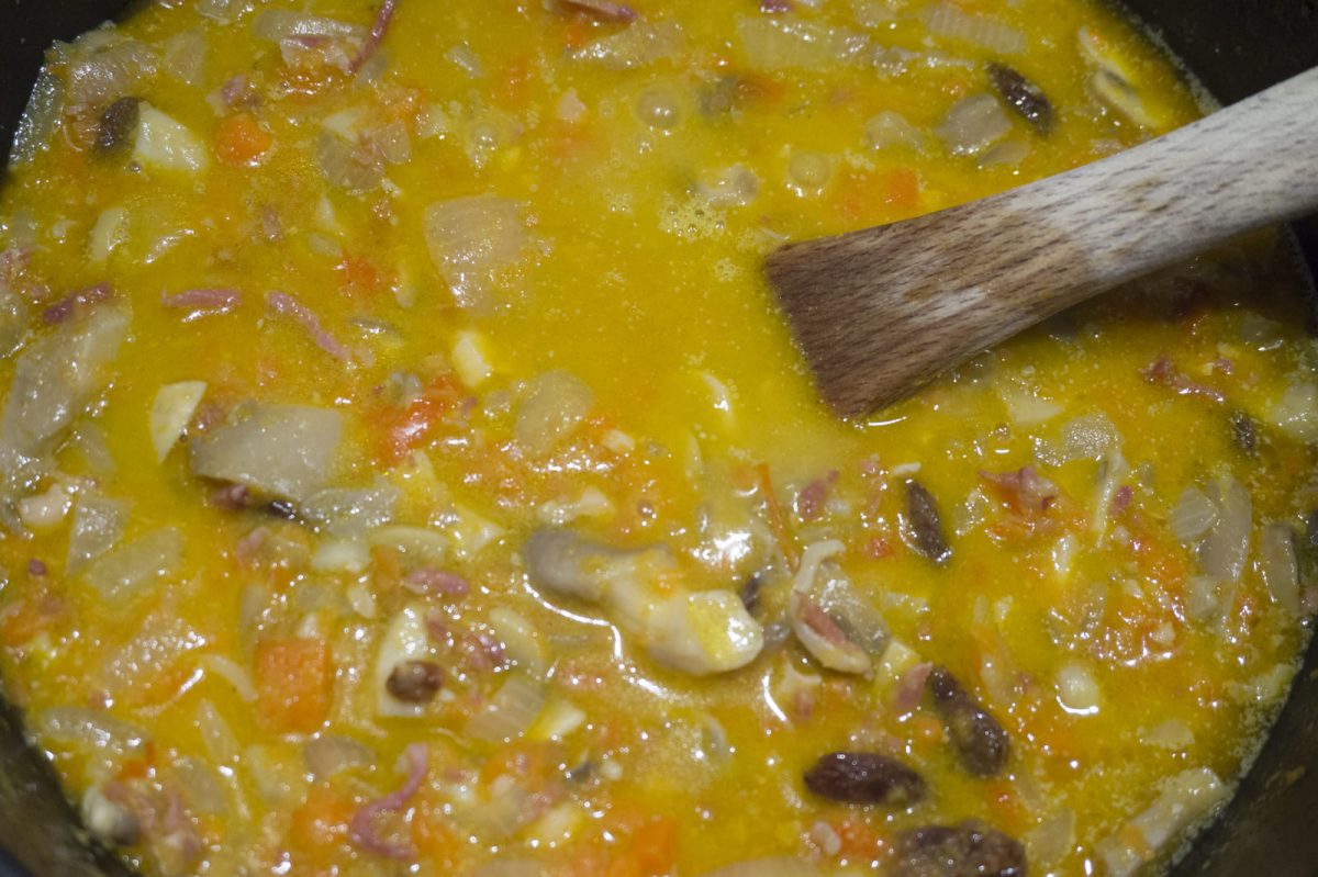 arrozbasmati con jamón y setas paso 16