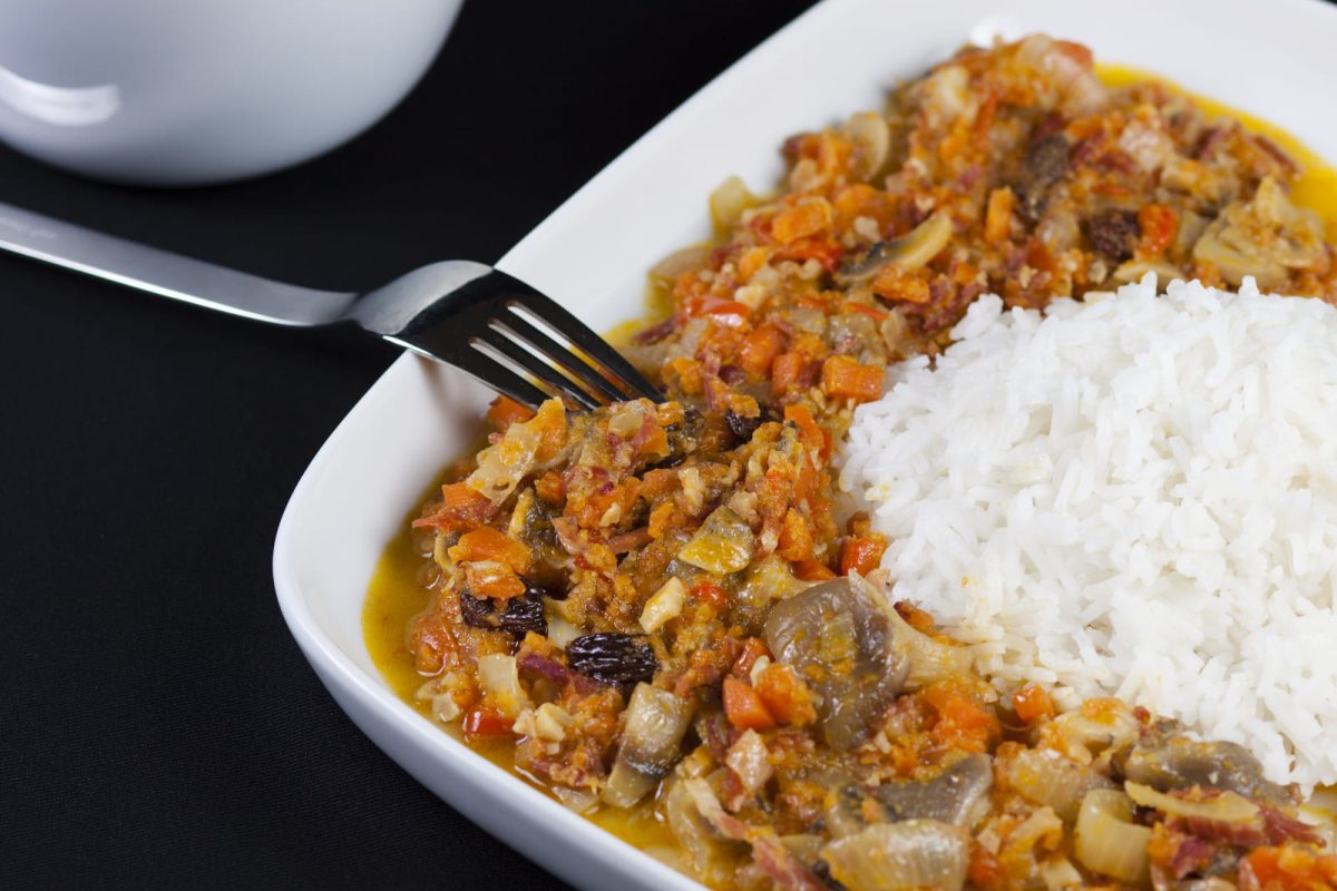 arrozbasmati con jamón y setas paso 19