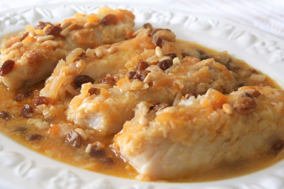 bacalao con piñones y pasas paso 19