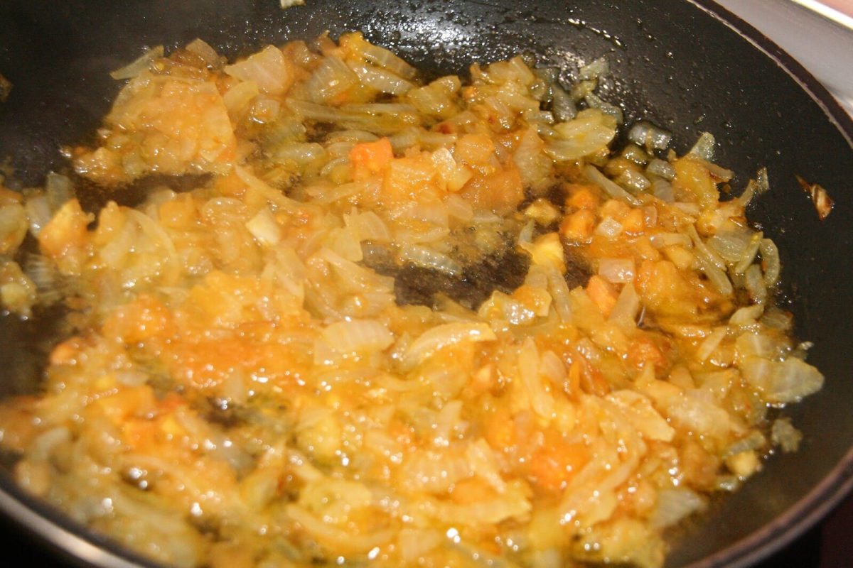 bacalao con piñones y pasas paso 6