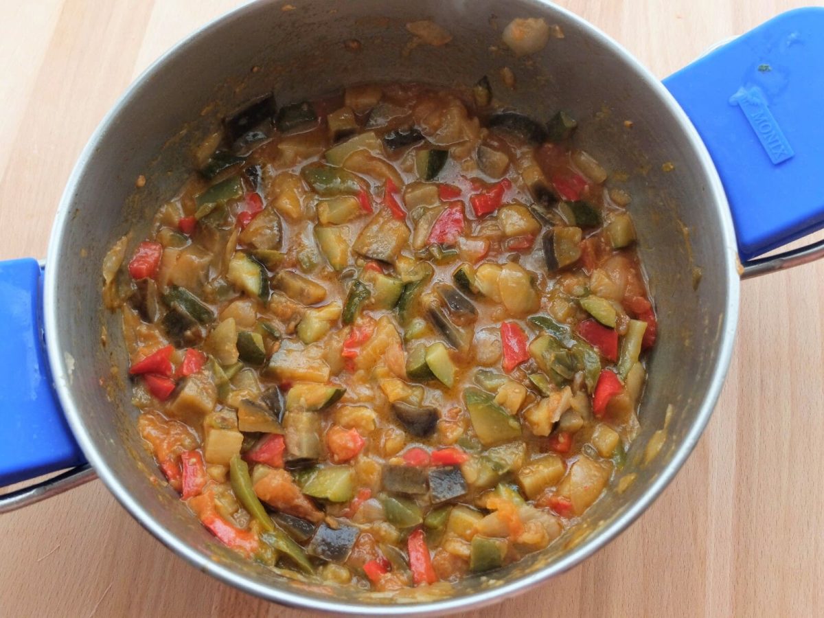 bacalao con sanfaina paso 10