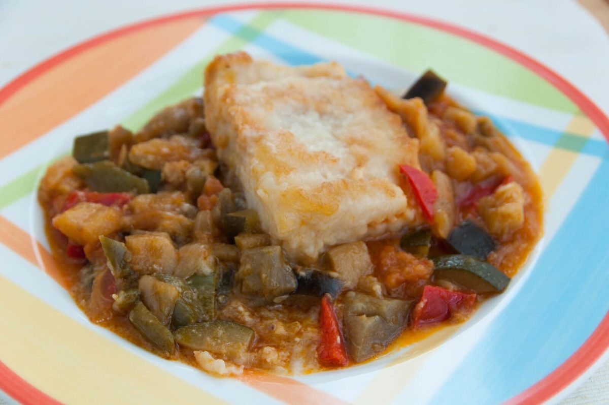 bacalao con sanfaina paso 12