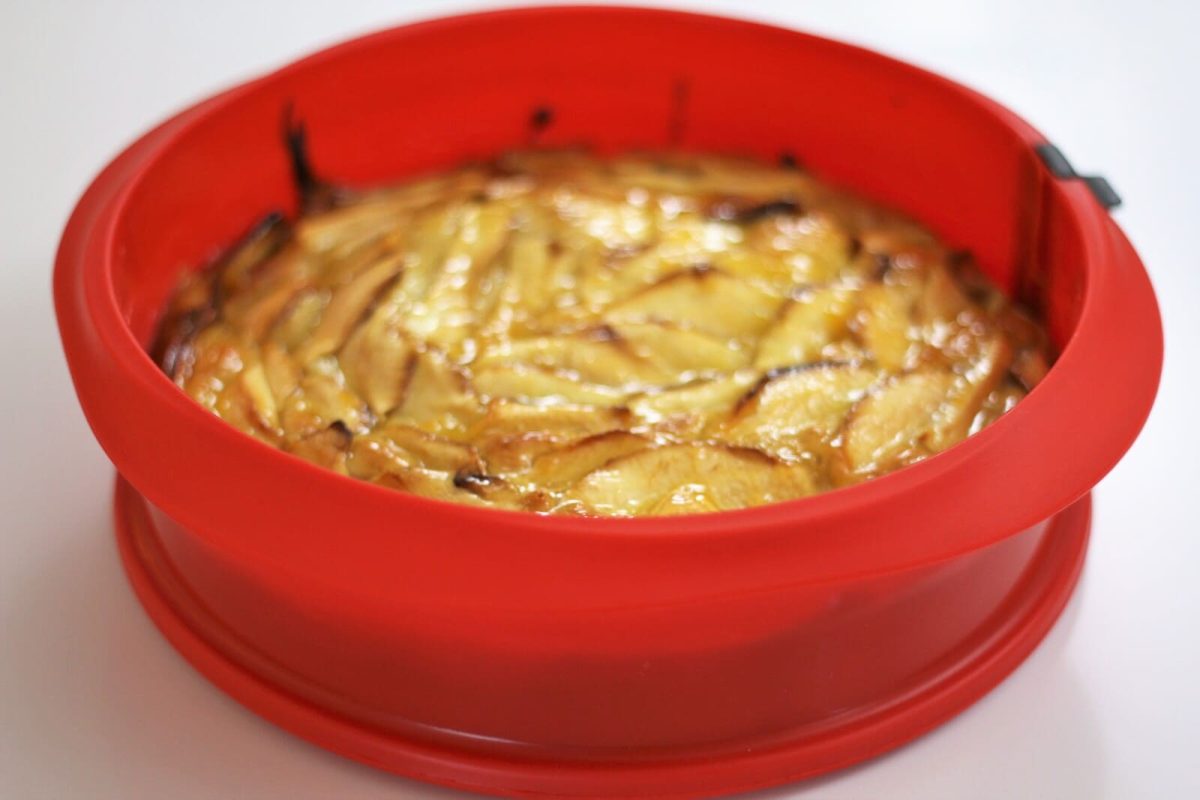 bizcocho de manzana paso 11
