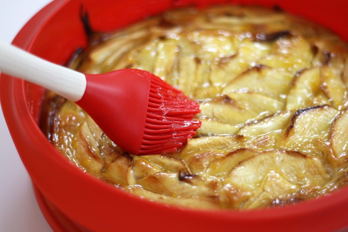 bizcocho de manzana paso 12