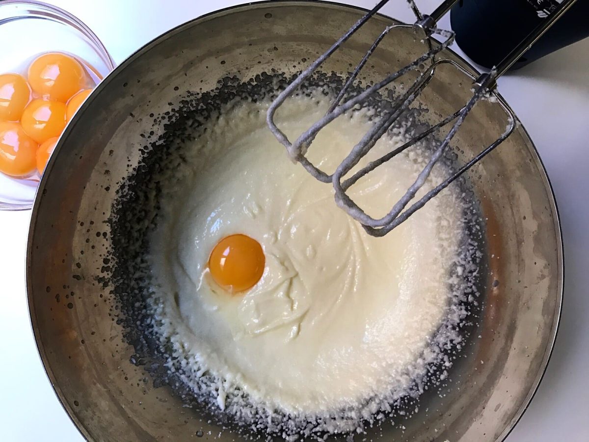 bizcocho rayado baumkuchen paso 4