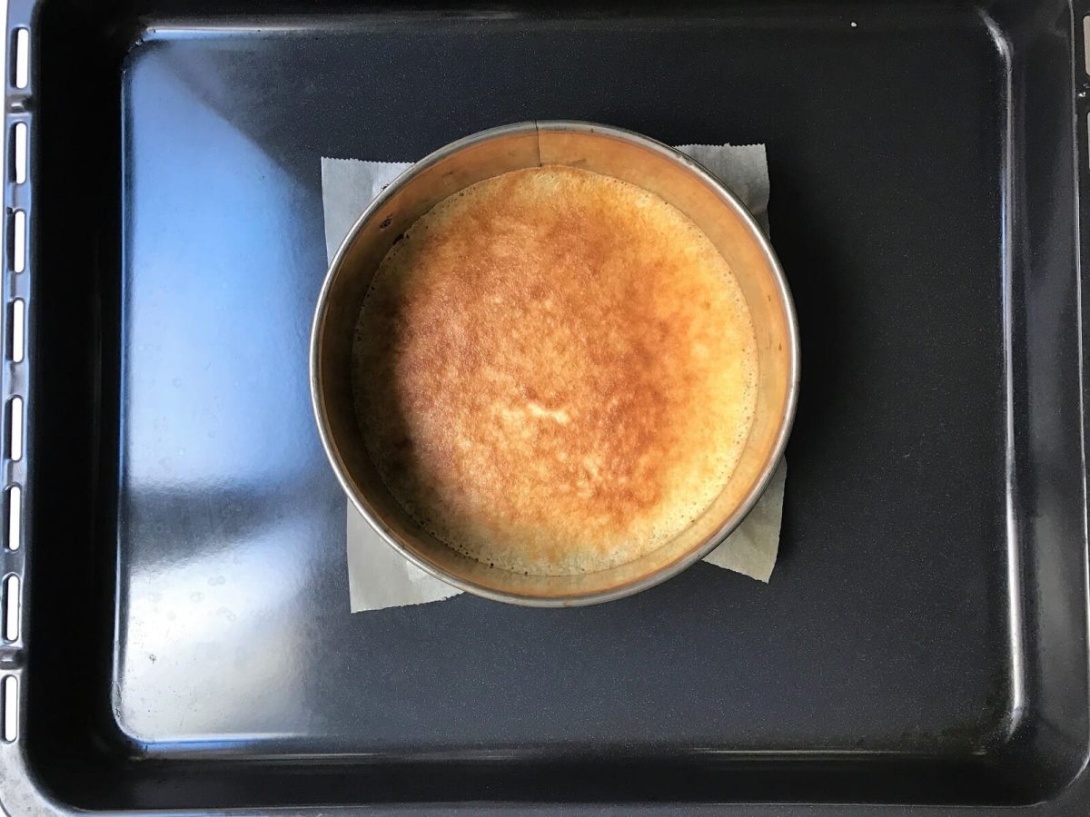 bizcocho rayado baumkuchen paso 9