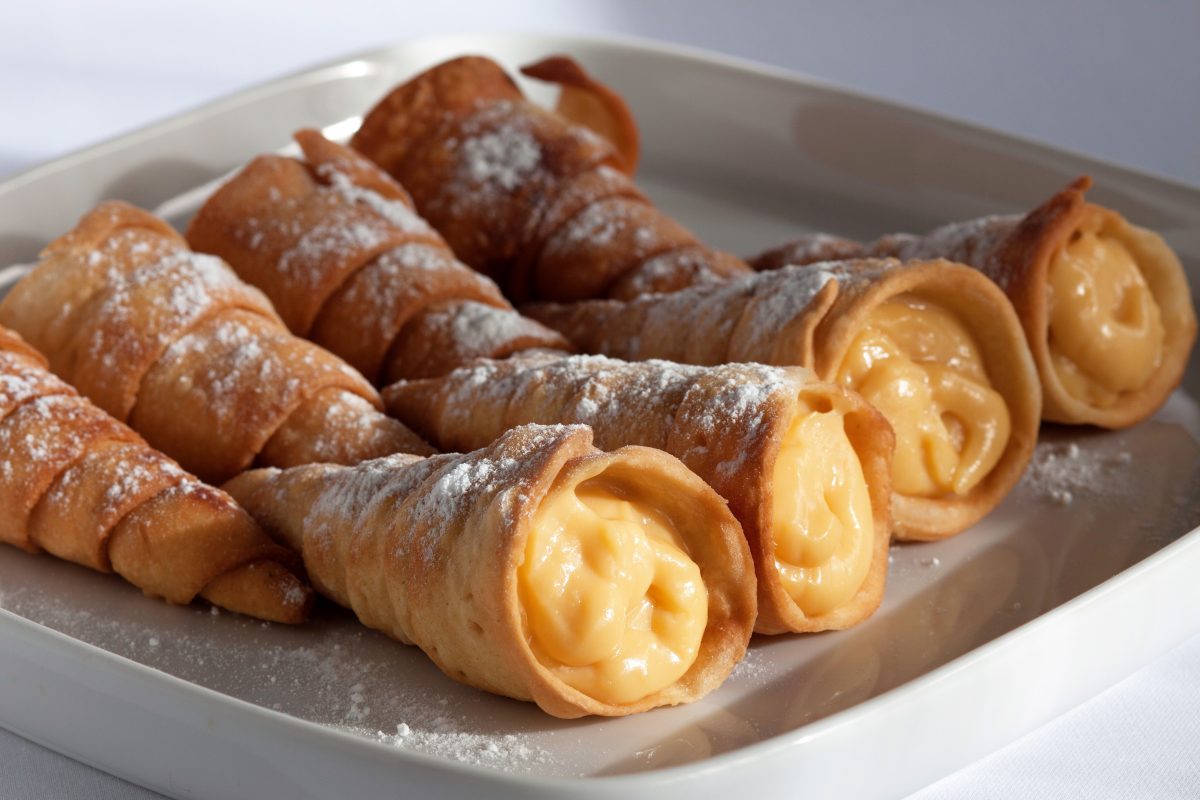 cañas rellenas de crema paso 23