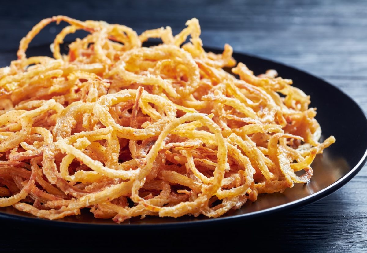 Cebolla frita crujiente. 3 formas de hacerlo paso a paso