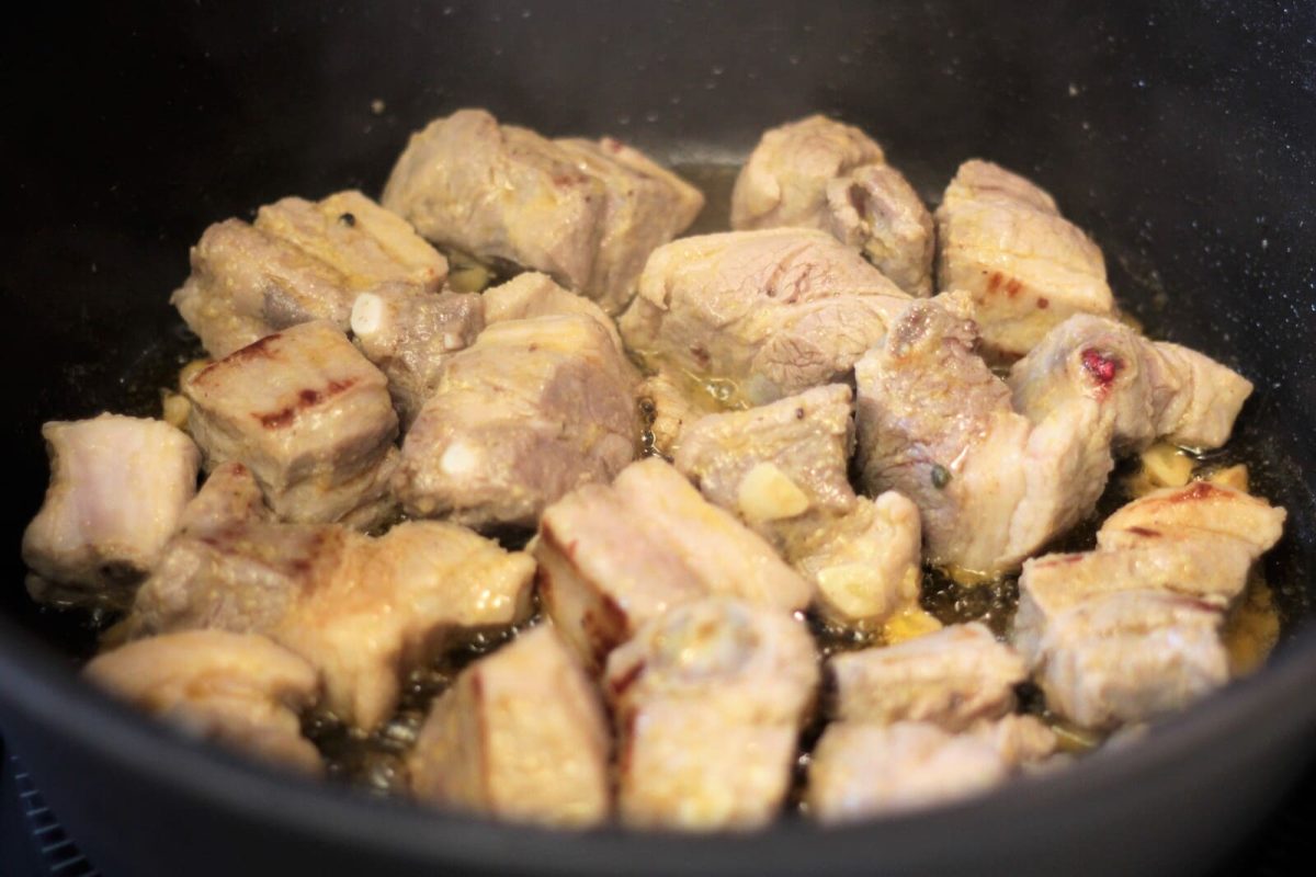 costilla de cerdo al ajillo paso 11