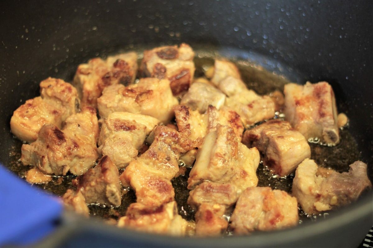costilla de cerdo al ajillo paso 12