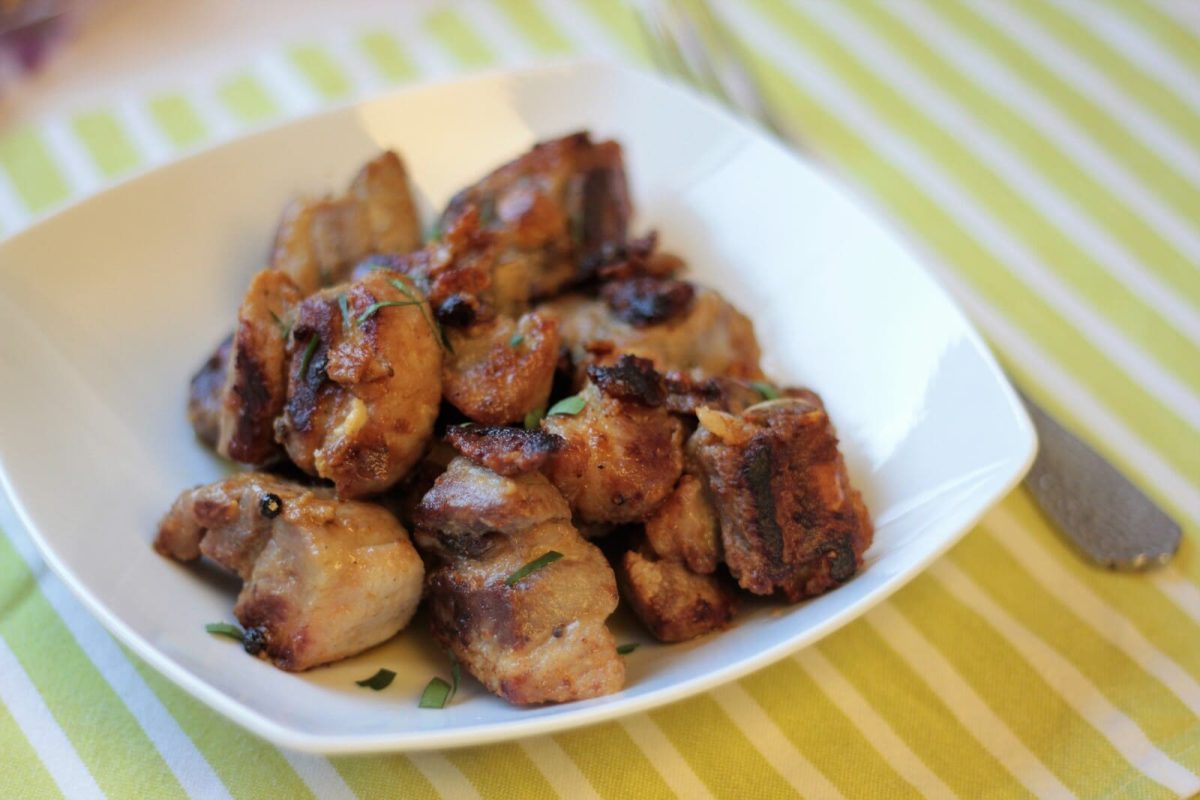 costilla de cerdo al ajillo paso 13