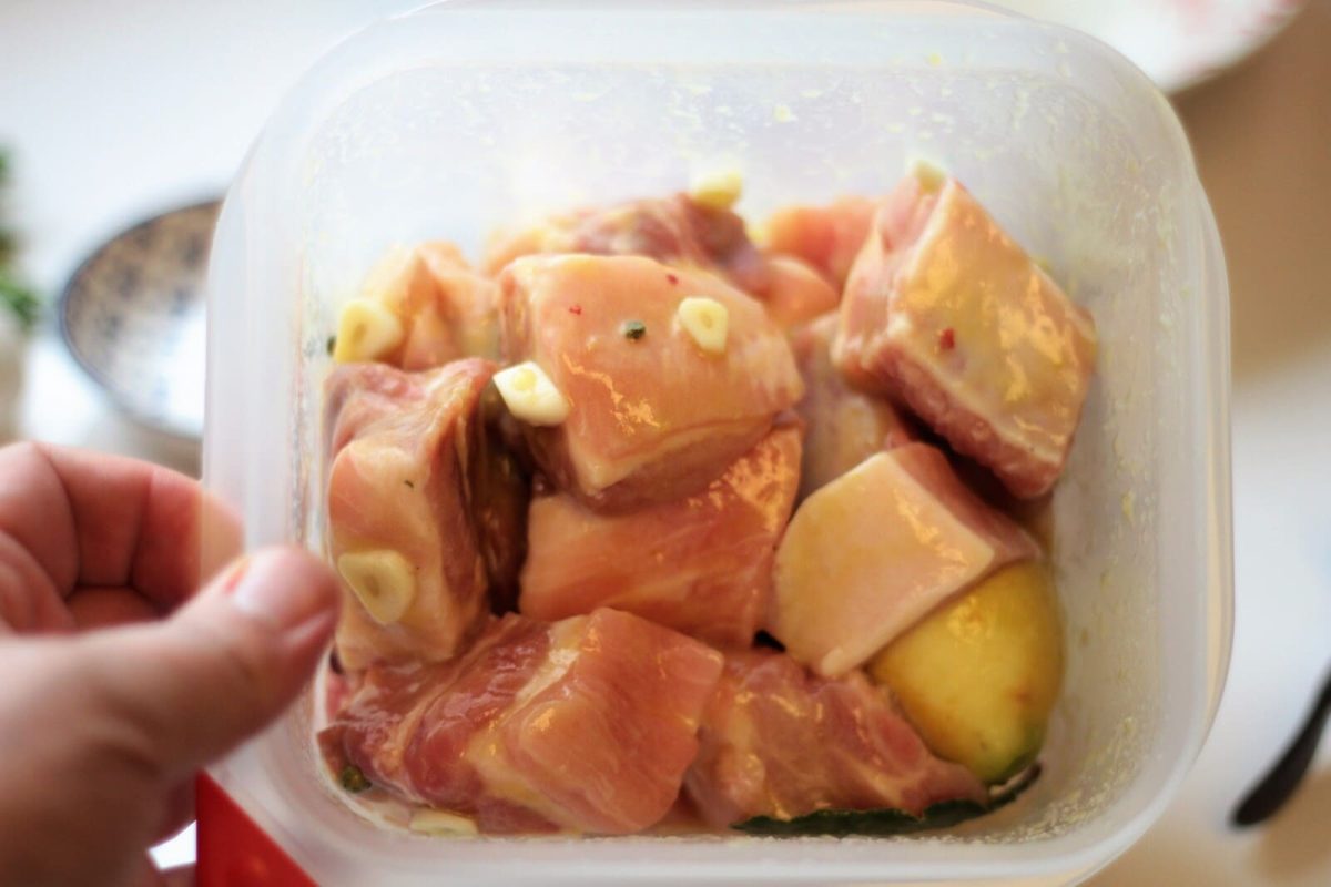 costilla de cerdo al ajillo paso 8
