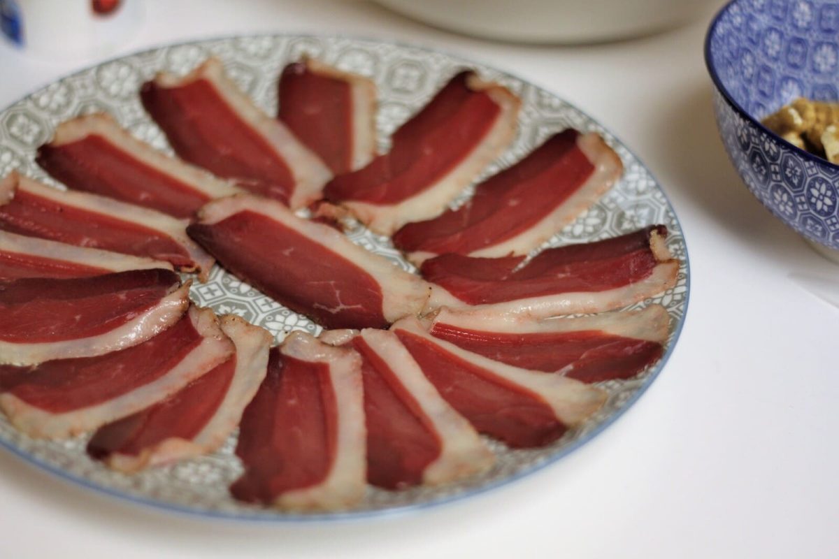 ensalada con jamón de pato paso 2