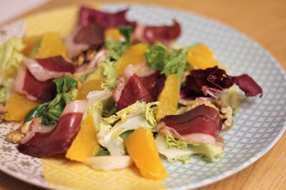 ensalada con jamón de pato paso 9