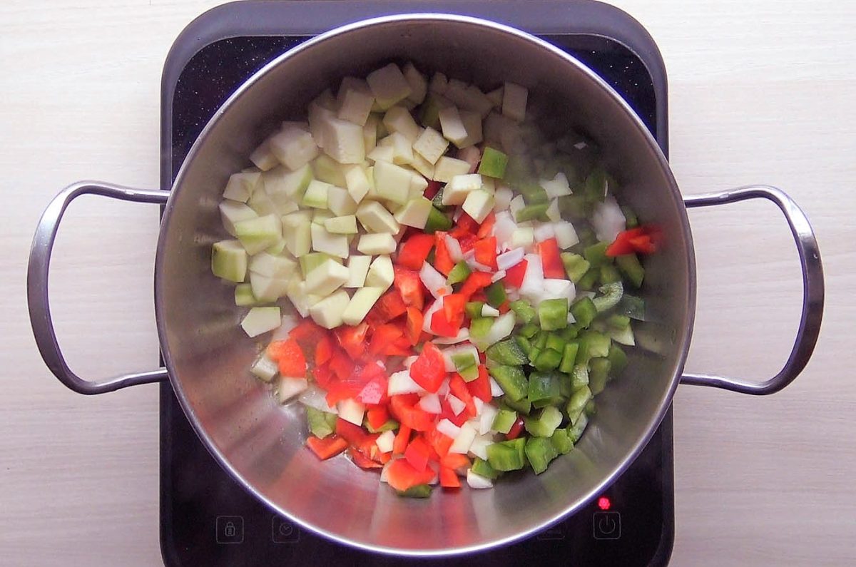 garbanzos con langostinos paso 9