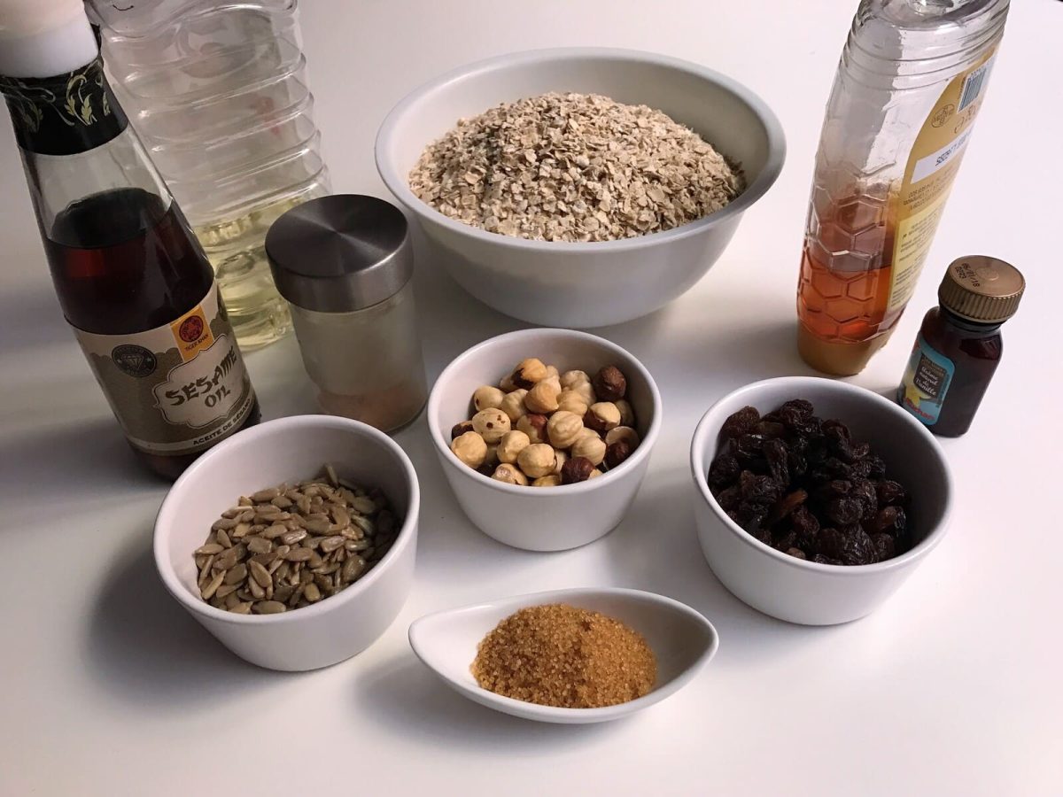 granola casera paso 1