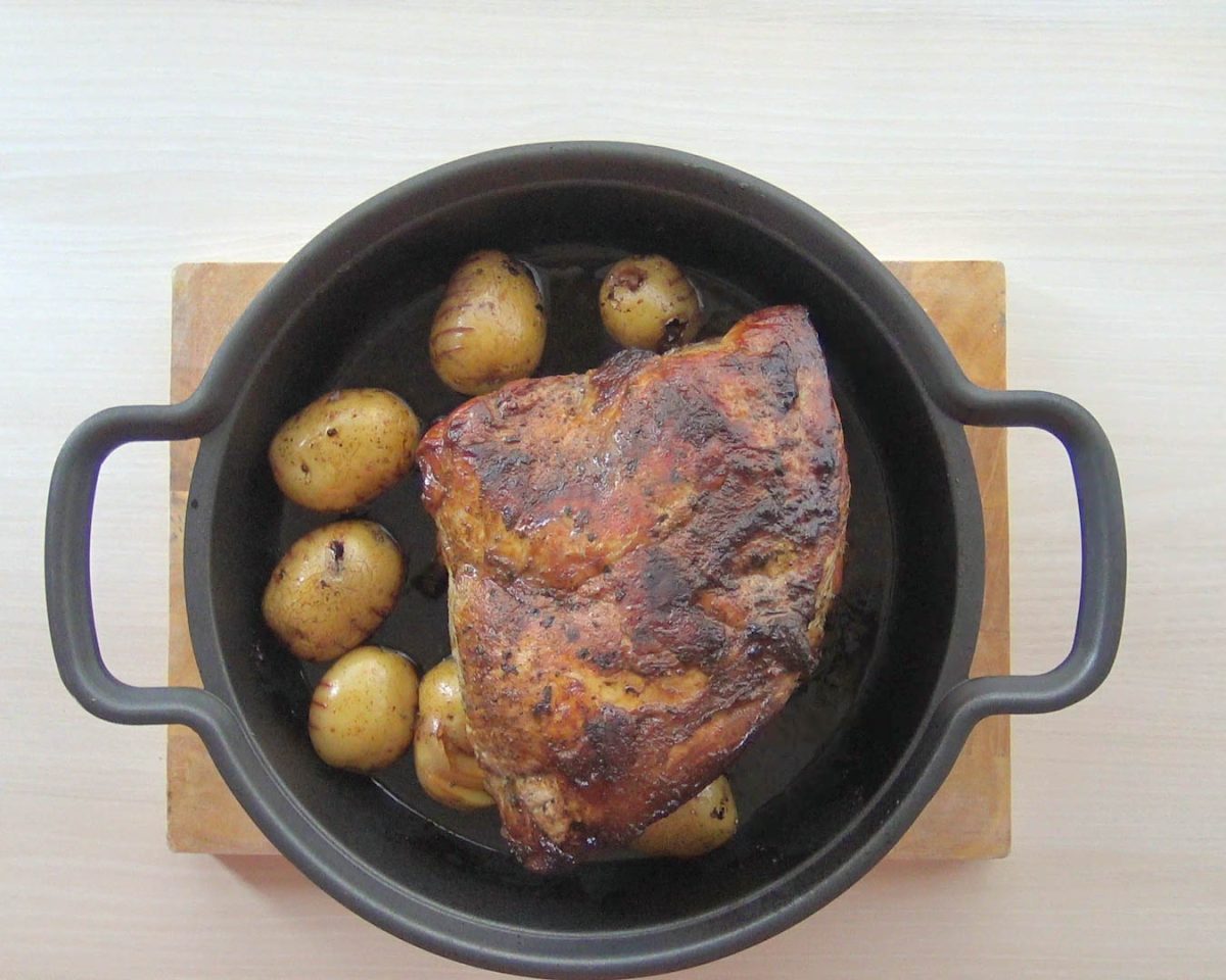 jamón asado al horno paso 9