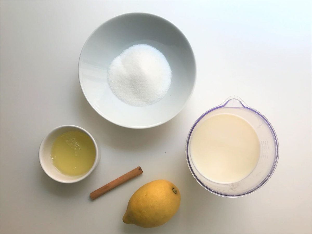 leche merengada paso 1