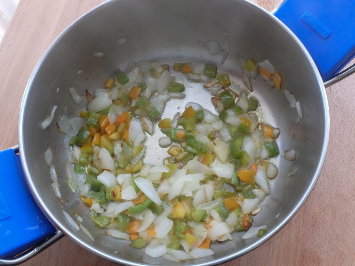 navajas en salsa de tomate paso 5