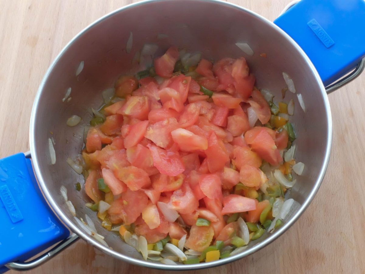 navajas en salsa de tomate paso 6