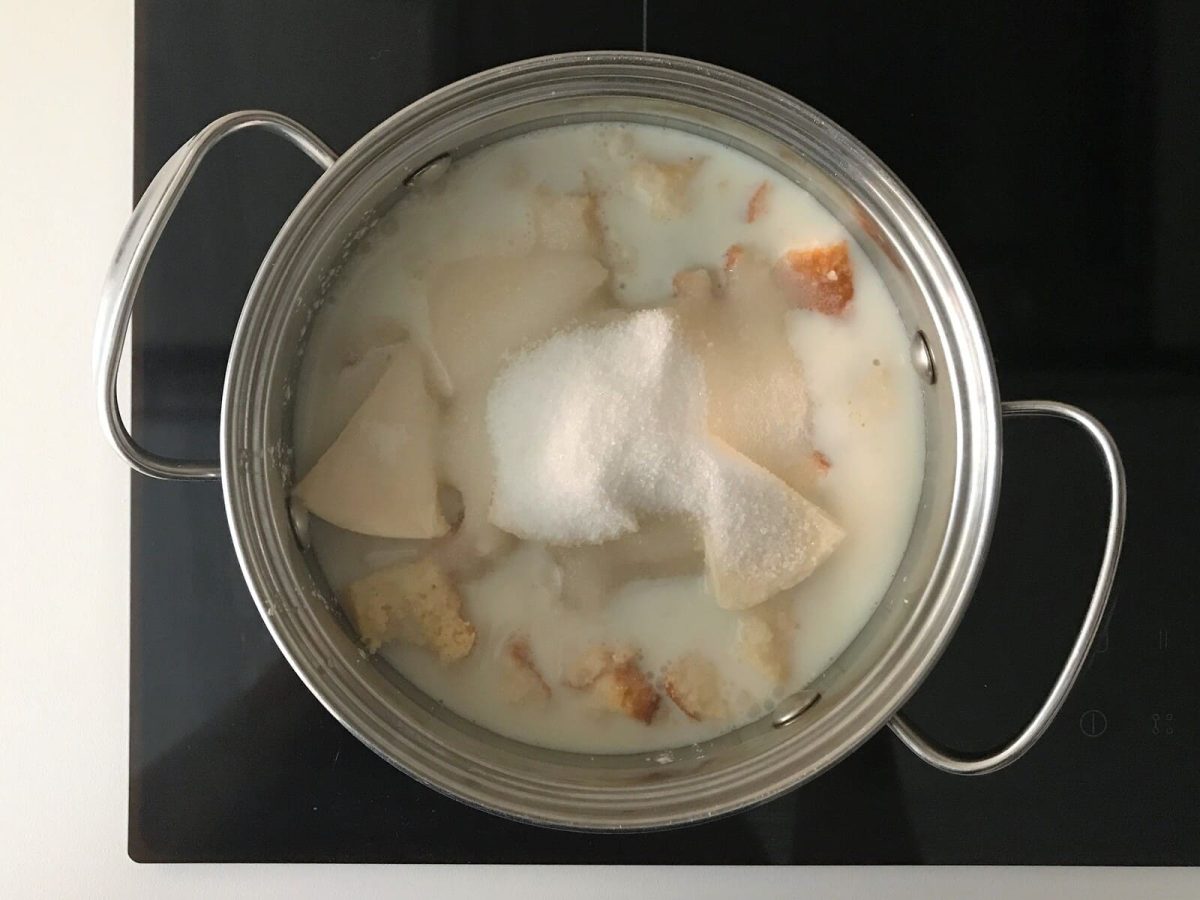 pastel de queso con sobaos paso 6