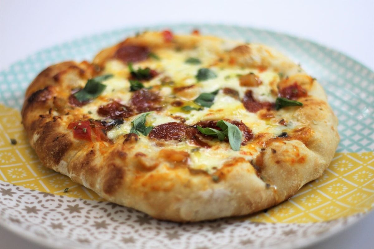 pizza de chorizo paso 9