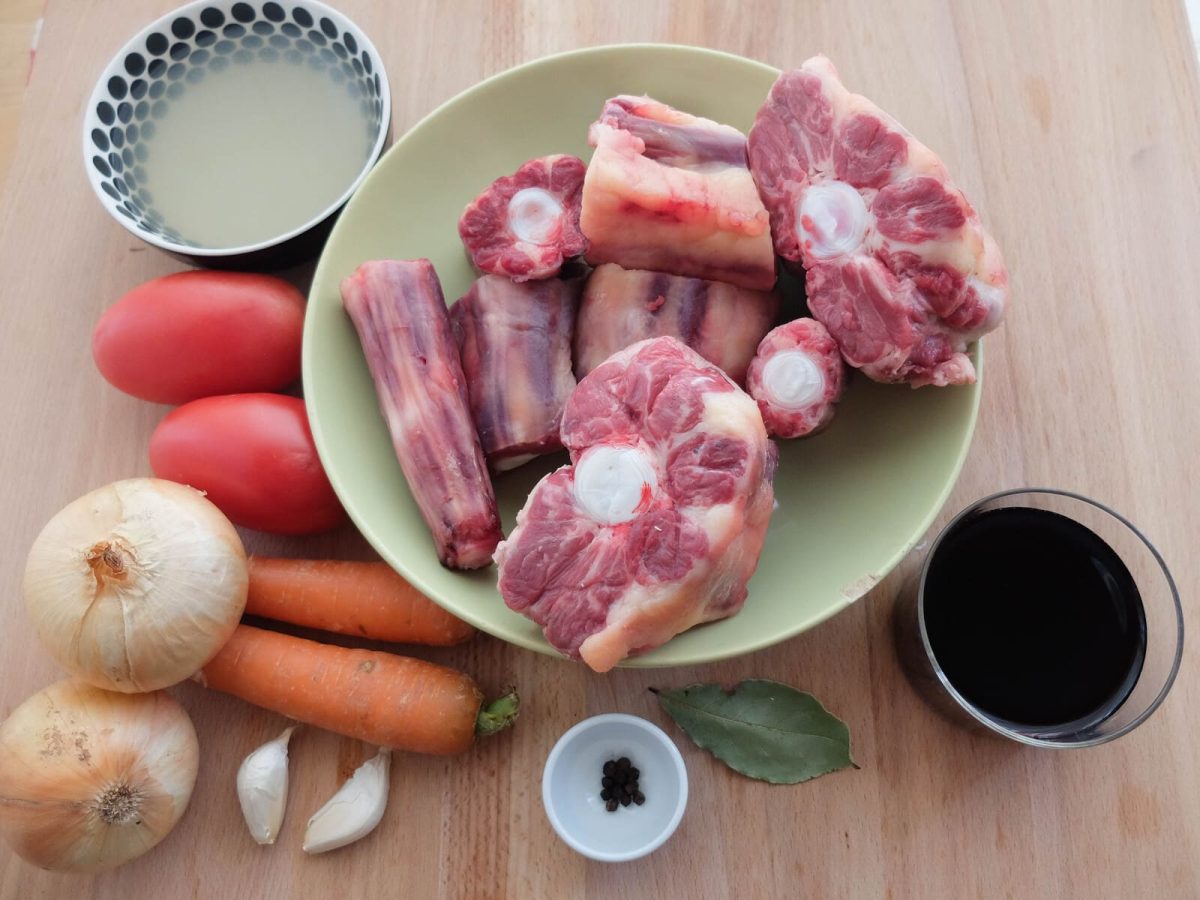 rabo estofado a la cordobesa paso 1