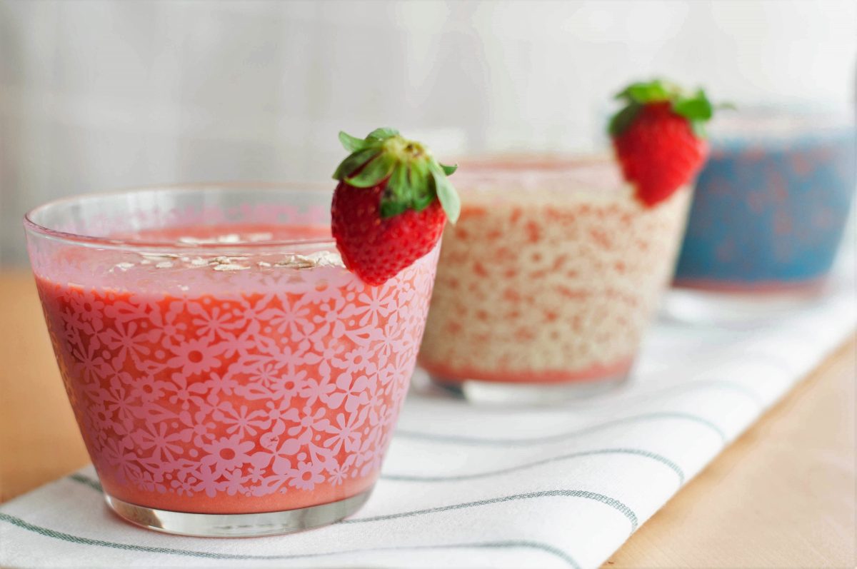 smoothie de fresas paso 9